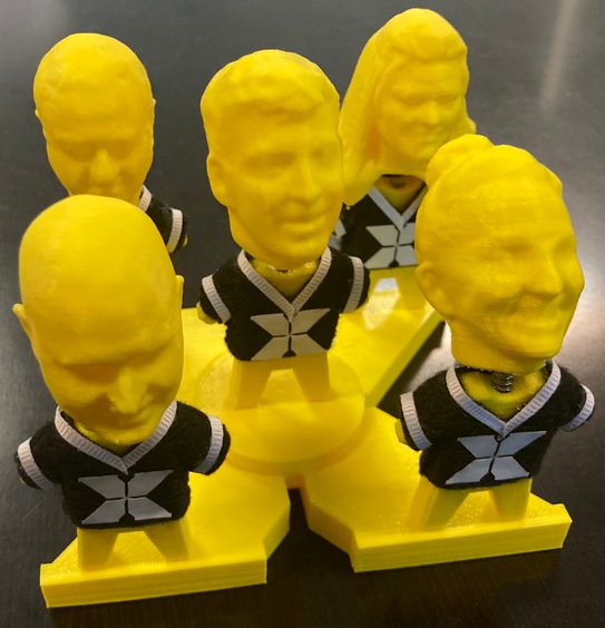 Chess-themed bobblehead set