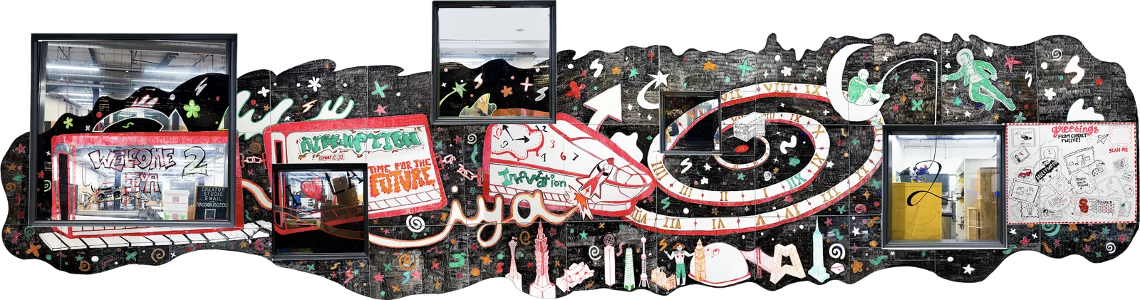 The completed Cohort 12 IYA mural